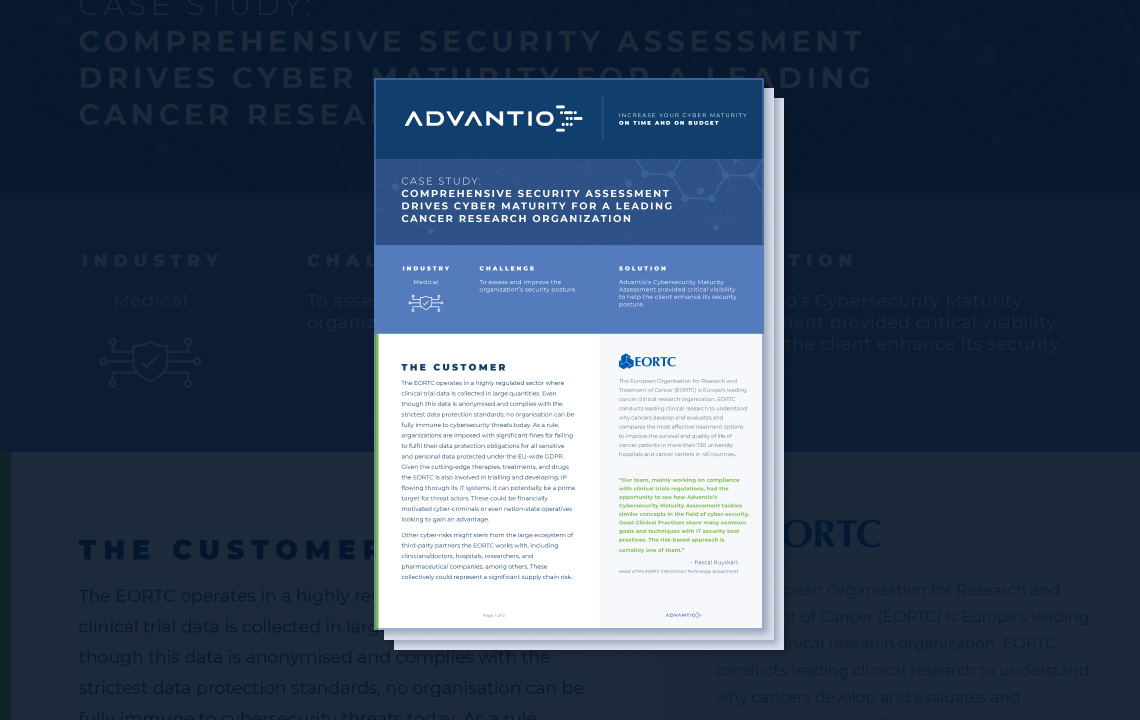 Advantio's Cybersecurity Maturity Assessment (ACMA)