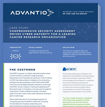 Advantio Case Study - How we solved unique cyber security challenges for EORTC desktop image