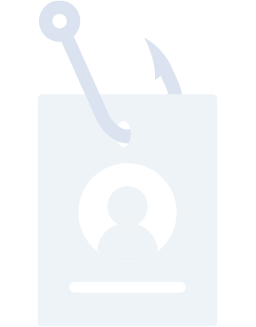 Transparent tag with a hook through it featuring an anonymouse person/contact image