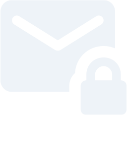 Transparent email/letter with closed lock image